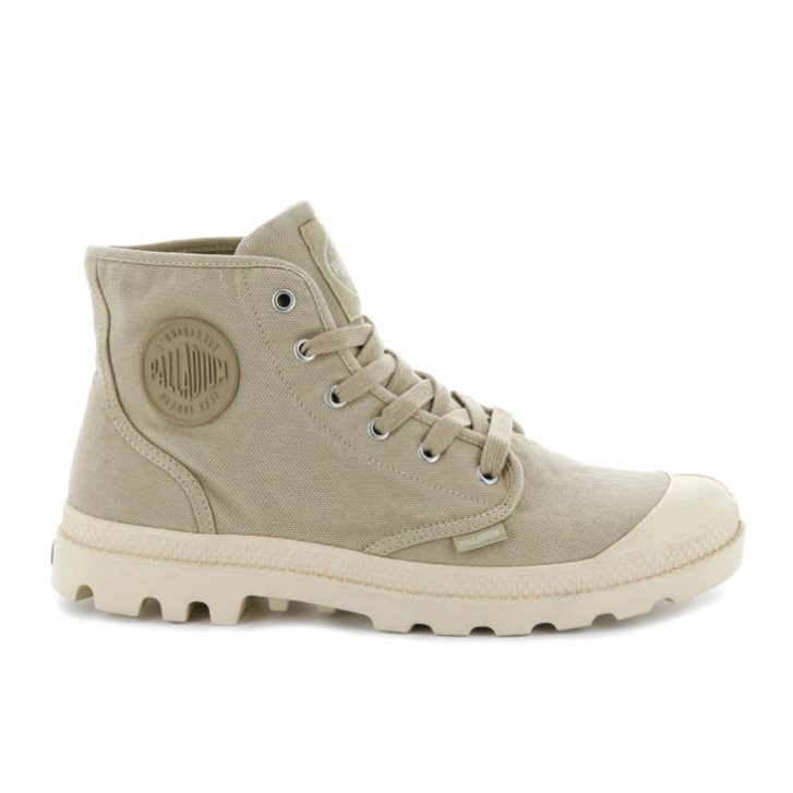 Palladium Pampa Hi Men\'s Boots Light Green | UK T940-ARF